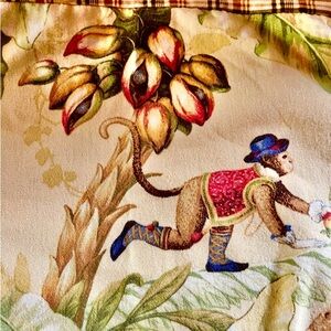 P. Kaufman Jungle Boogie/Cheeky Monkey Pillow Cover - Set of Two